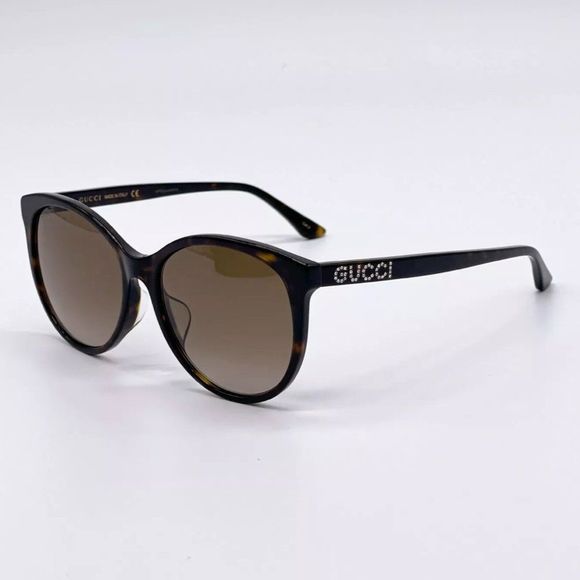 Sale! New Gucci Women's 56mm Havana Brown Sunglasses! - Picture 1 of 6